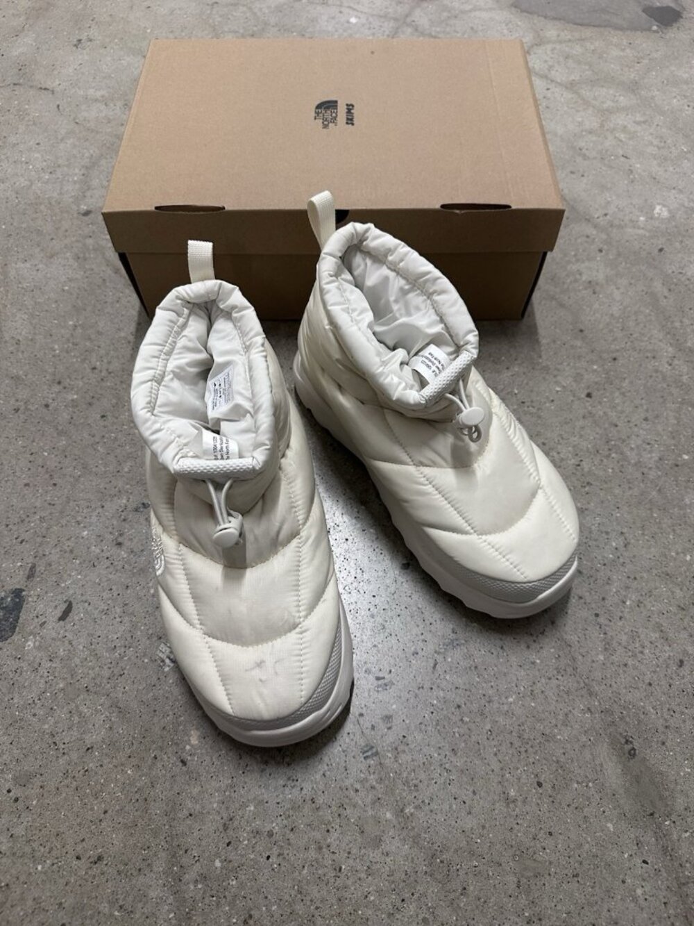 The North Face x SKIMS Nuptse Traction Chukka Boots SK Bone